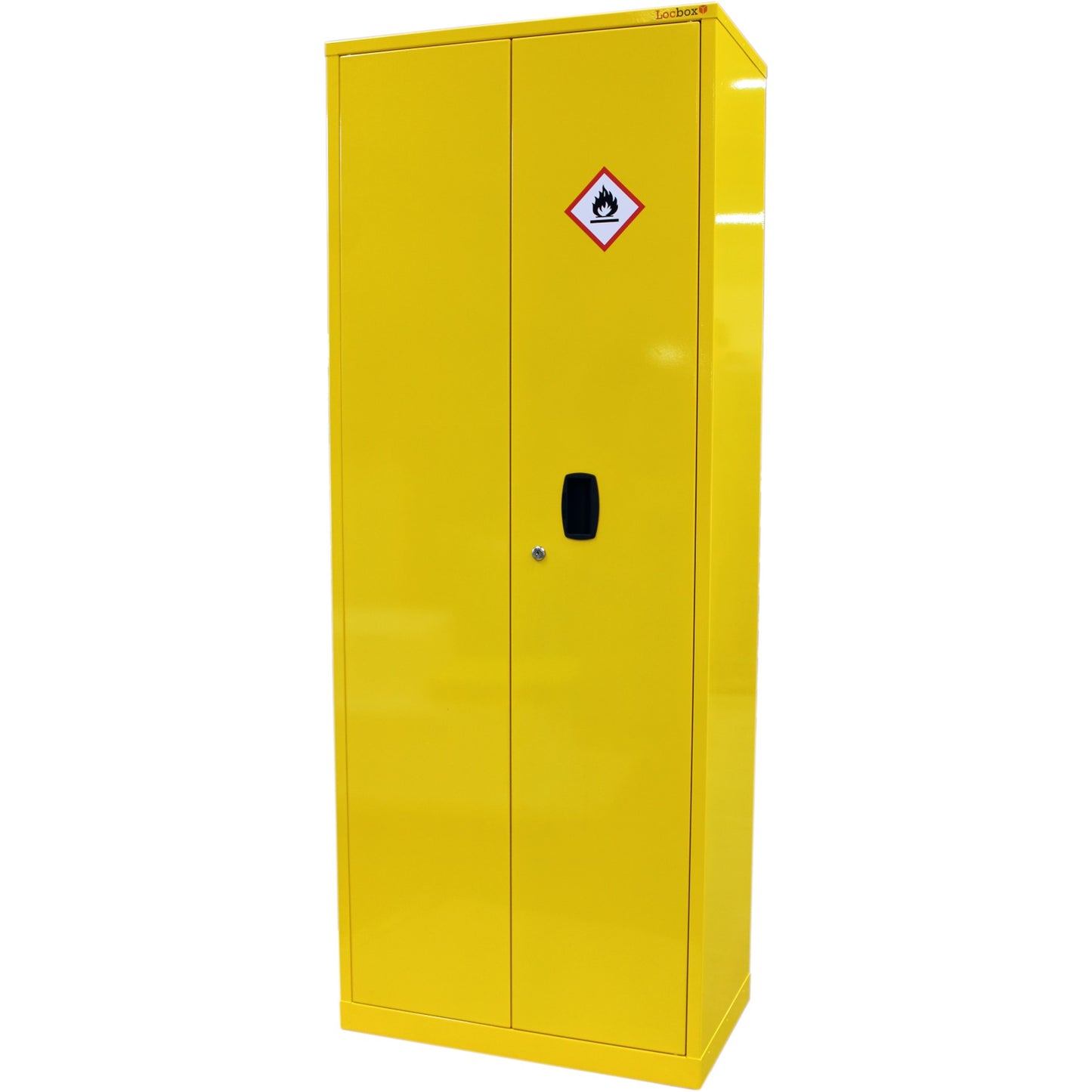Pharmacy Medical - HAZARDOUS SUBSTANCE CABINET | DOUBLE DOOR, FOUR SHELVES | YELLOW