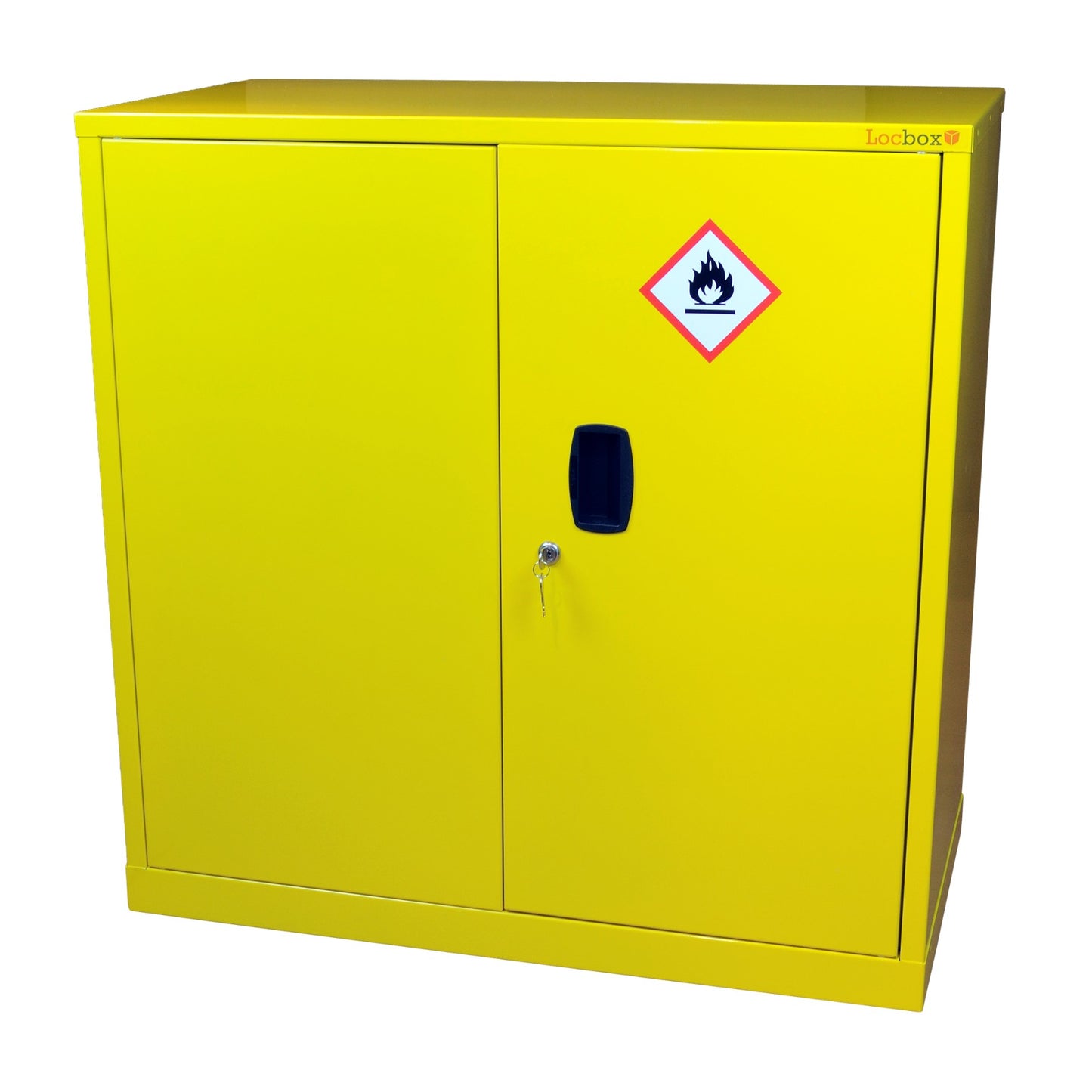 Pharmacy Medical - HAZARDOUS SUBSTANCE CABINET | DOUBLE DOOR, ONE SHELF | S or M | YELLOW