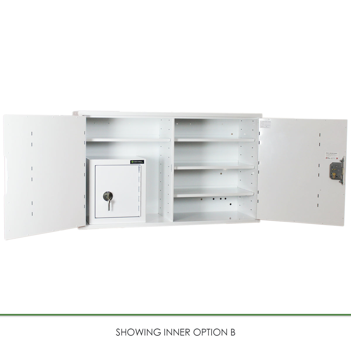 HECCMC403A MEDICINE / DRUGS CABINET 600 X 1000 X 300mm - internal view