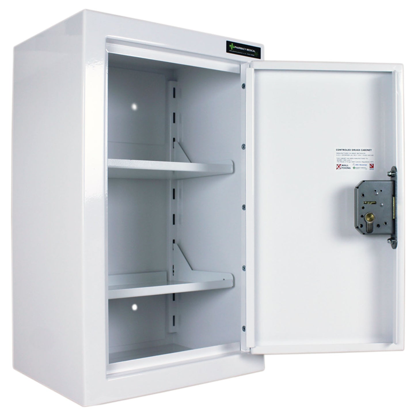 Internal view - lockable drugs cabinet