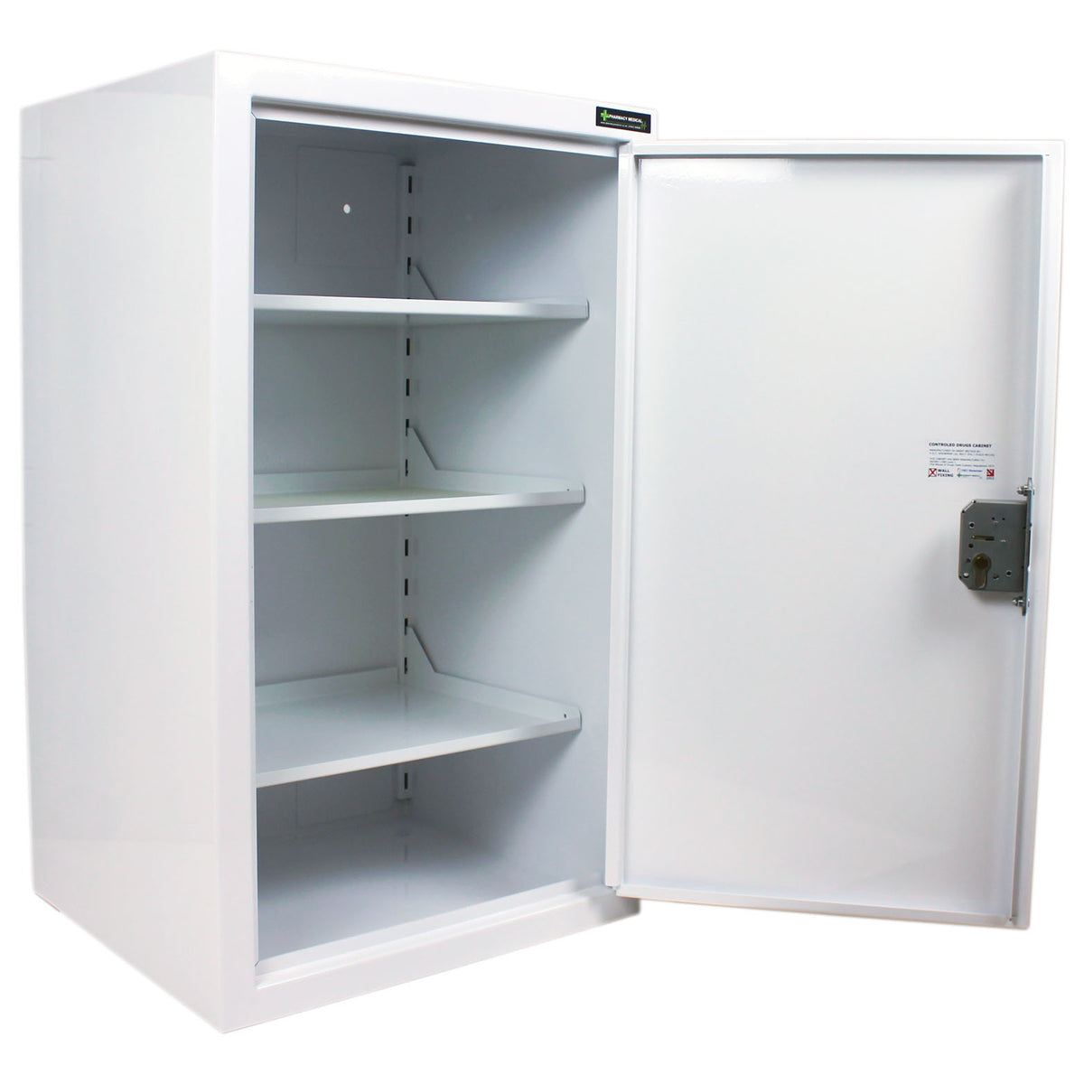 Pharmacy Medical - HECDC1040 CONTROLLED DRUGS CABINET | 3 SHELVES (Adjustable) | R or L HINGE, optional warning light