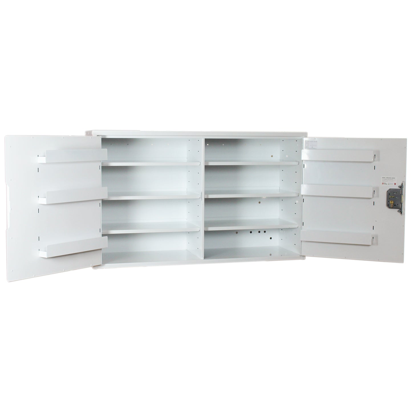 Pharmacy Medical - HECMC413 MEDICINE / DRUGS CABINET | 6 INTERNAL SHELVES + 6 DOOR SHELVES | DOUBLE DOOR | Optional warning light