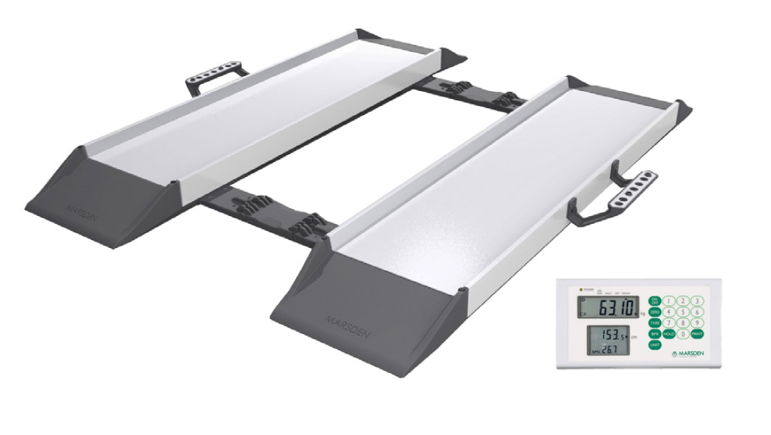 Marsden - Folding Portable Wheelchair Weighbeam Scales with BMI - Approved