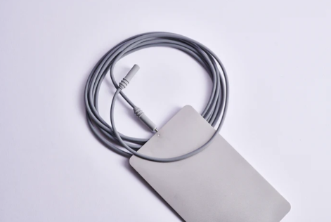 A reusable patient plate with an 8ft cord for the Hyfrecator 2000 electrosurgical system, displayed on a white background.