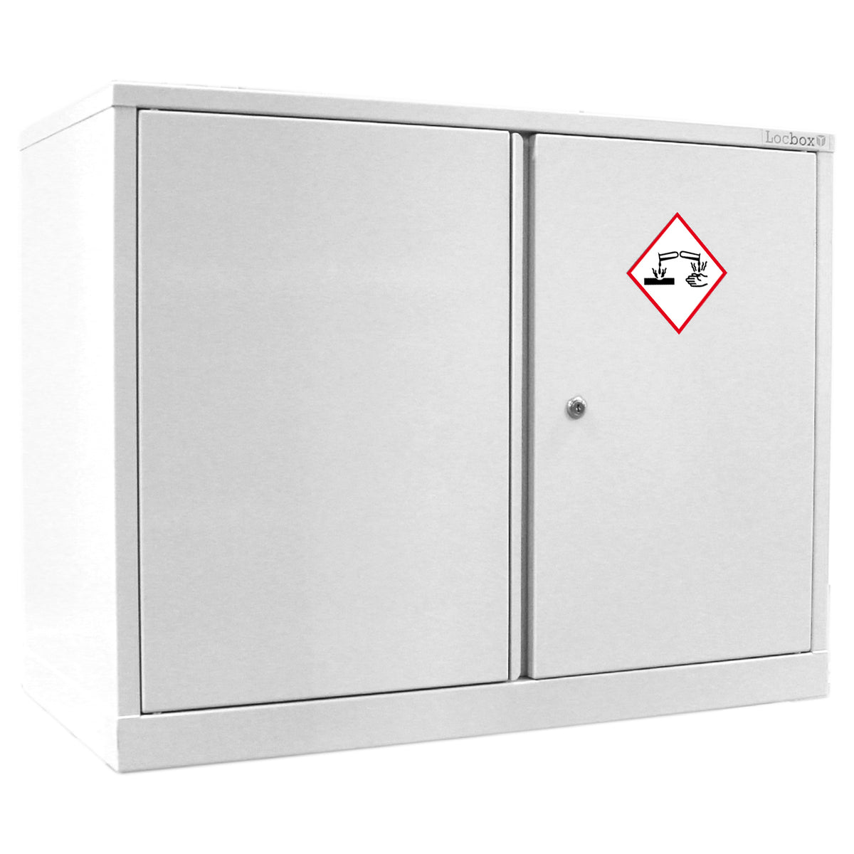 Pharmacy Medical - ACID/ALKALI CABINET | DOUBLE DOOR, ONE SHELF | S or M | WHITE