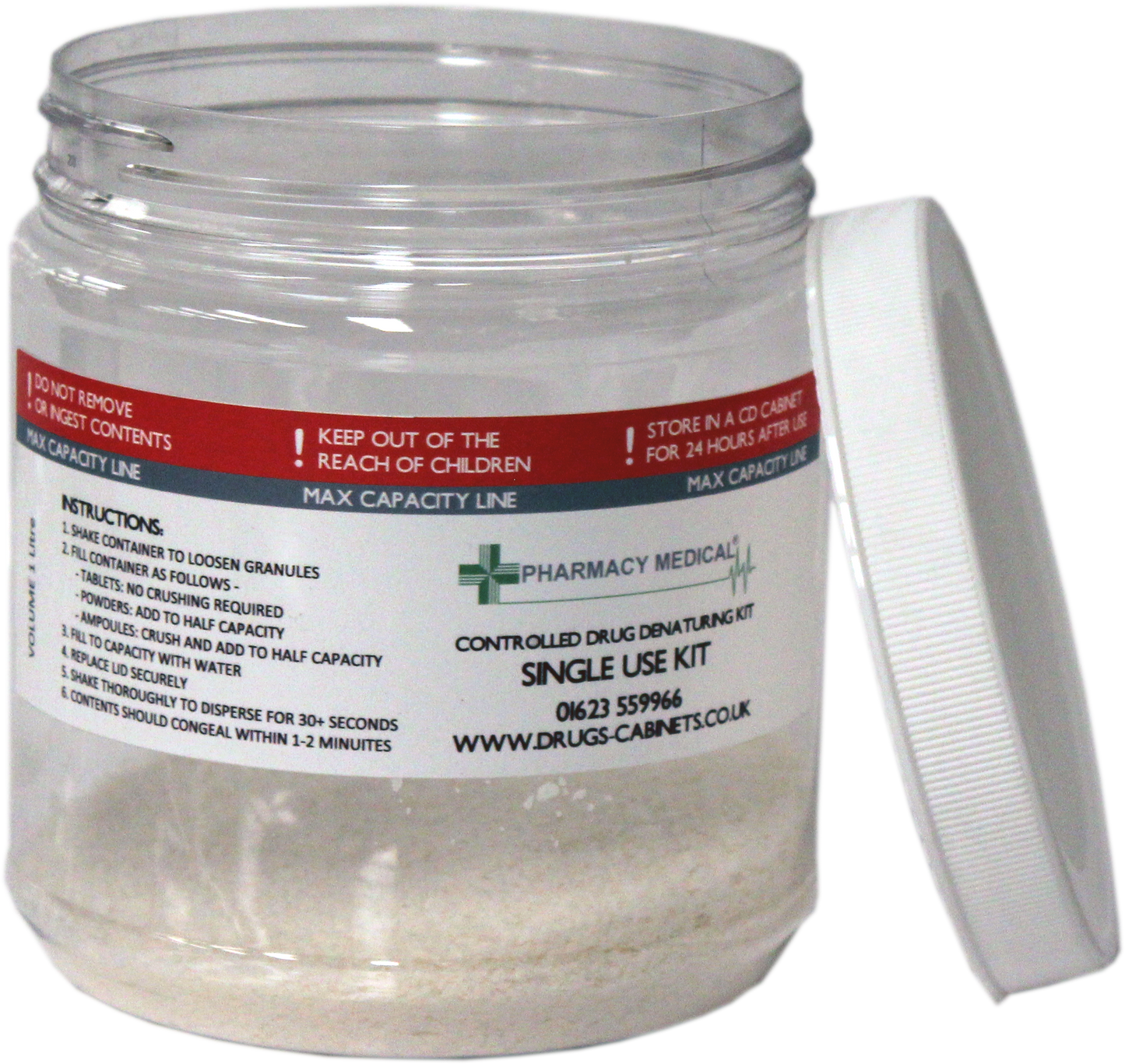 Pharmacy Medical - PMDEN1000 DRUG DENATURING KIT | 1000ml | PACK OF 1 or 2