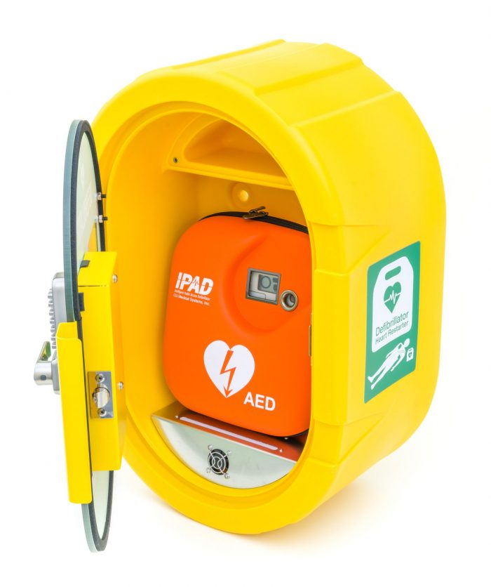 DefibSafe 2 External Cabinet - internal view