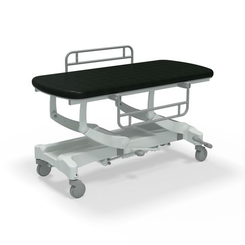 Seers - CLINNOVA Mobile Hygiene Hydraulic Table Medium (155cm), incl. side support rails with wheel and base options (265Kg SWL)