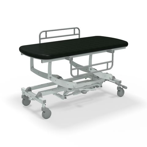 Seers - CLINNOVA Mobile Hygiene Hydraulic Table Medium (155cm), incl. side support rails with wheel and base options (265Kg SWL)