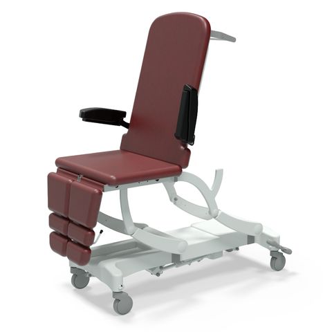 Seers - CLINNOVA Versa 2 Electric couch, 3 section, electric, back rest and gas assisted foot rest, premium base with wheel and switch options (265Kg SWL)