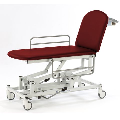 Seers - Medicare 2 Section Hydraulic Mobile Treatment Couch with gas assisted backrest