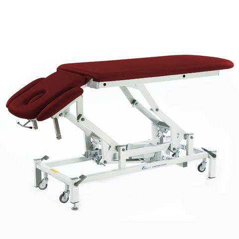 Seers - Therapy 2 Section Electric Couch, with plus head section - dark red