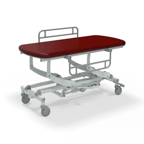 Seers - CLINNOVA Mobile Hygiene Hydraulic Table Medium (155cm), incl. side support rails with wheel and base options (265Kg SWL)