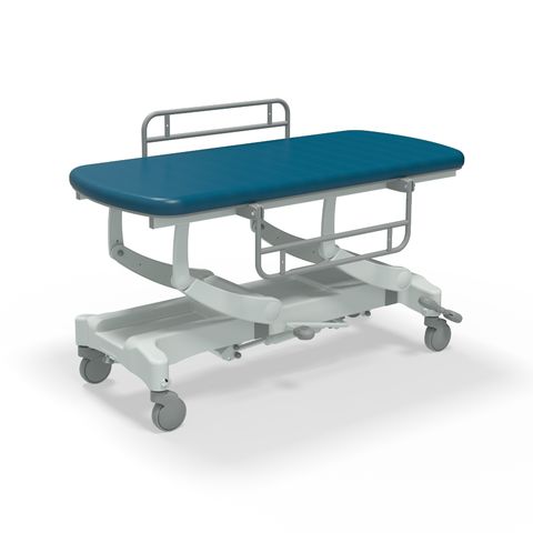 Seers - CLINNOVA Mobile Hygiene Hydraulic Table Medium (155cm), incl. side support rails with wheel and base options (265Kg SWL)