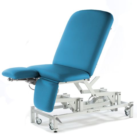 Seers - Medicare 3 Section Electric Bariatric Drop End Couch, 85cm width, dual foot rest (325Kg SWL) (RWD)