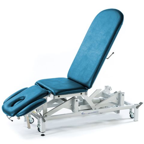 Seers - Therapy 3 Section Electric Couch, with plus head section and various switch options - bright blue