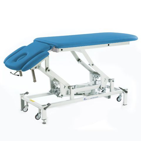 Seers - Therapy 2 Section Electric Couch, with plus head section - bright blue
