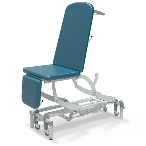 Seers - CLINNOVA Ultra 1 Electric couch, 3 section, gas assisted back and foot rest, classic base with wheel and foot switch options (265Kg SWL)