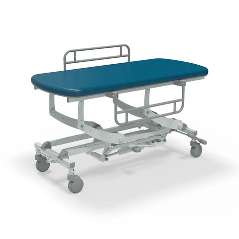 Seers - CLINNOVA Mobile Hygiene Hydraulic Table Medium (155cm), incl. side support rails with wheel and base options (265Kg SWL)