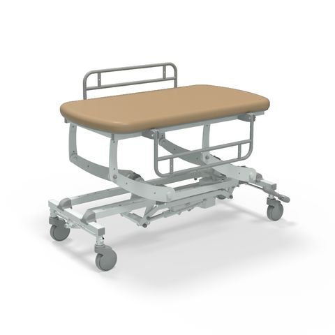 Seers - CLINNOVA Mobile Hygiene Electric Table Small (120cm), classic base incl. side support rails with wheel and switch options (265Kg SWL)