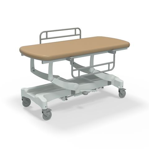 Seers - CLINNOVA Mobile Hygiene Hydraulic Table Medium (155cm), incl. side support rails with wheel and base options (265Kg SWL)
