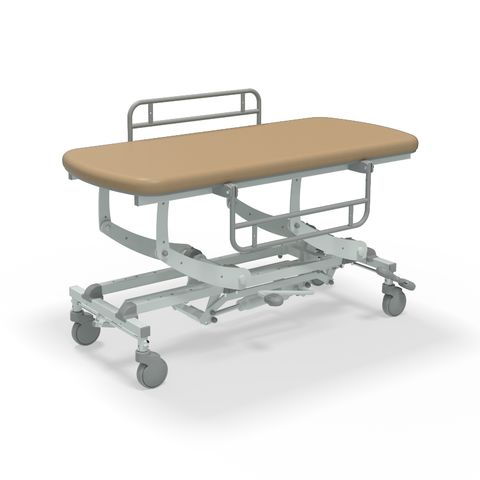 Seers - CLINNOVA Mobile Hygiene Hydraulic Table Medium (155cm), incl. side support rails with wheel and base options (265Kg SWL)