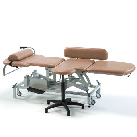 Seers - Medicare Echocardiography Electric Treatment Couch |matching stool Included | 240Kg SWL