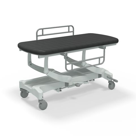 Seers - CLINNOVA Mobile Hygiene Hydraulic Table Medium (155cm), incl. side support rails with wheel and base options (265Kg SWL)