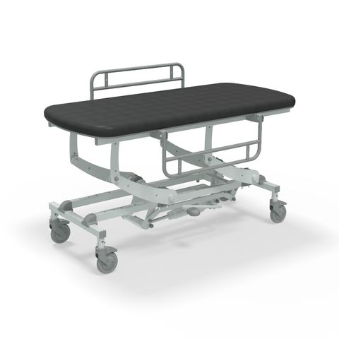 Seers - CLINNOVA Mobile Hygiene Hydraulic Table Medium (155cm), incl. side support rails with wheel and base options (265Kg SWL)