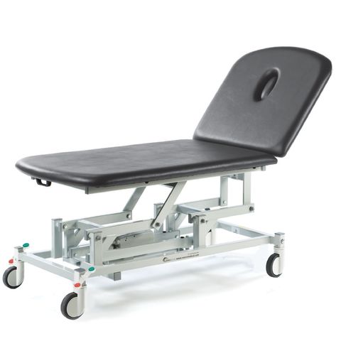 Seers - Therapy Bariatric 2 Section Couches, electric, with wheel and switch options - dark grey