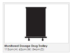 Sunflower - Monitored Dosage System Trolley - Small, 6 Racks