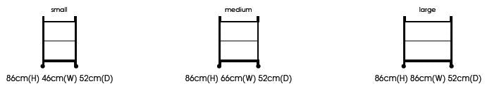 Sunflower - Dressing Trolley, 3 Glass Effect Safety Trays 46cm wide