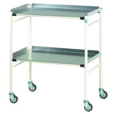 Doherty Halifax Dressing Trolley 76.5cm x 46cm steel frame.