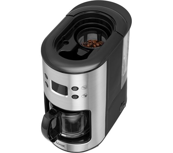 Bean to Cup Coffee Machine - Black & Stainless Steel