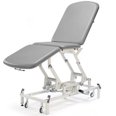 Seers - Medicare 3 Section Hydraulic Couch pale grey