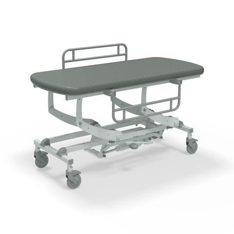 Seers - CLINNOVA Mobile Hygiene Hydraulic Table Medium (155cm), incl. side support rails with wheel and base options (265Kg SWL)