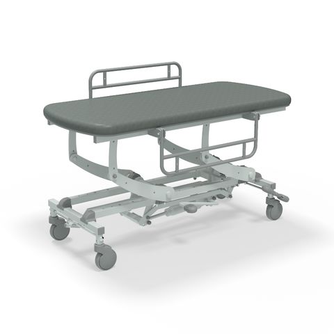 Seers - CLINNOVA Mobile Hygiene Hydraulic Table Medium (155cm), incl. side support rails with wheel and base options (265Kg SWL)