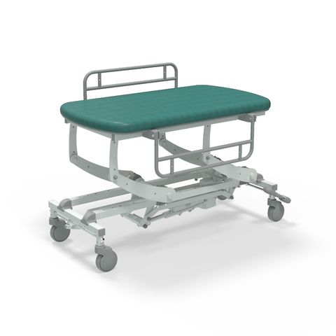 Seers - CLINNOVA Mobile Hygiene Electric Table Small (120cm), classic base incl. side support rails with wheel and switch options (265Kg SWL)