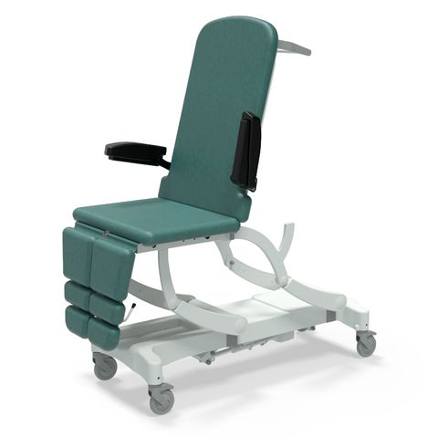 Seers - CLINNOVA Versa 2 Electric couch, 3 section, electric, back rest and gas assisted foot rest, premium base with wheel and switch options (265Kg SWL)