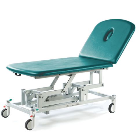 Seers - Therapy Bariatric 2 Section Couches, electric, with wheel and switch options - aqua green