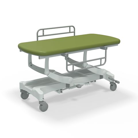 Seers - CLINNOVA Mobile Hygiene Hydraulic Table Medium (155cm), incl. side support rails with wheel and base options (265Kg SWL)