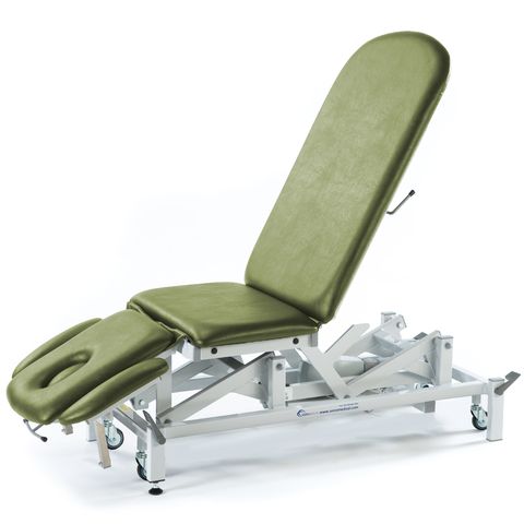 Seers - Therapy 3 Section Electric Couch, with plus head section and various switch options - green