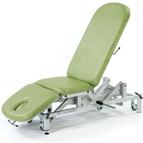 Seers - Therapy 3 Section Hydraulic Couch sage green - lowered