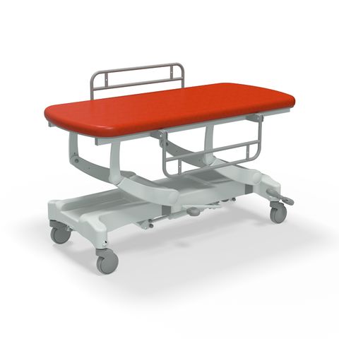 Seers - CLINNOVA Mobile Hygiene Hydraulic Table Medium (155cm), incl. side support rails with wheel and base options (265Kg SWL)