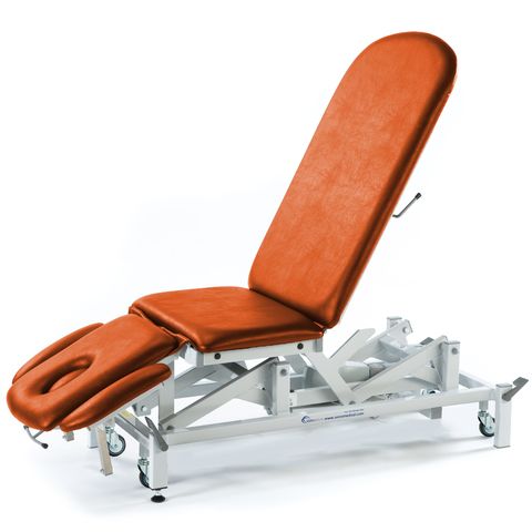 Seers - Therapy 3 Section Electric Couch, with plus head section and various switch options - orange