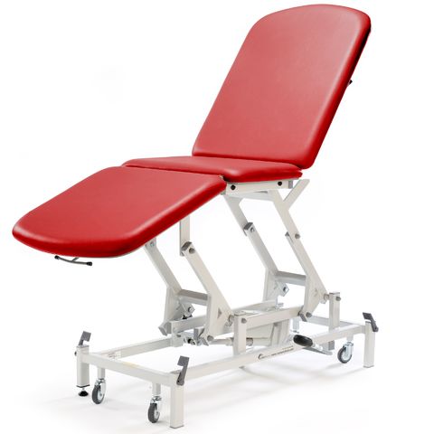 Seers - Medicare 3 Section Hydraulic Couch red