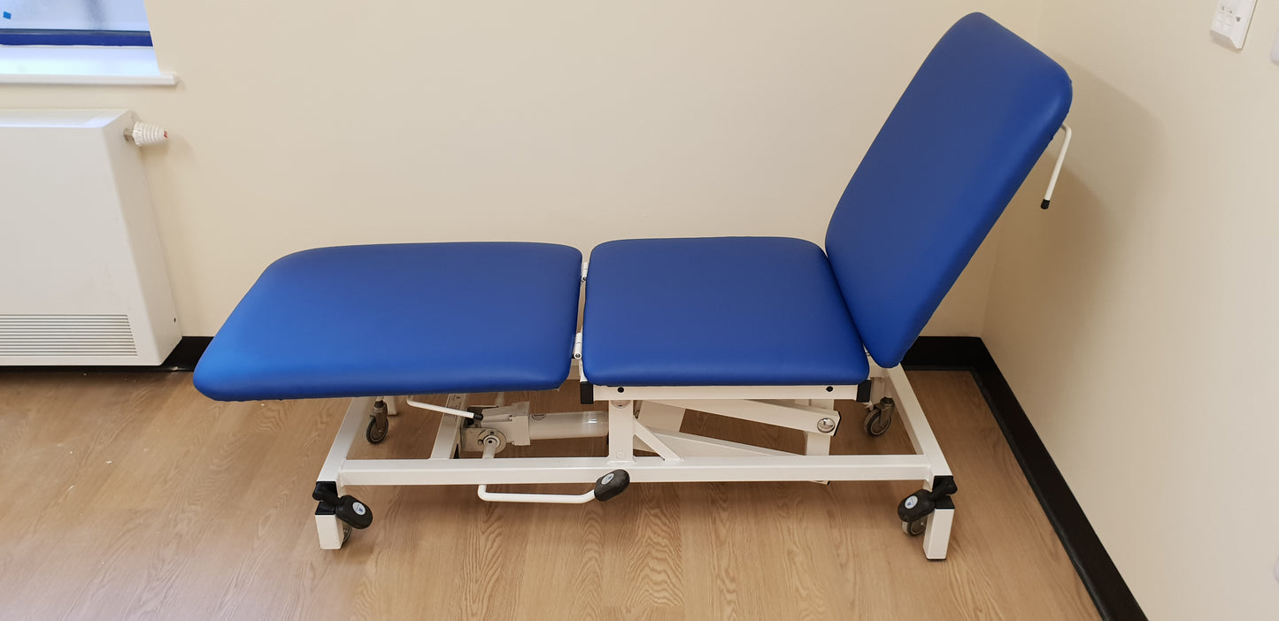 Reconditioned Three Section Hydraulic Medical / Physio / Treatment Couch