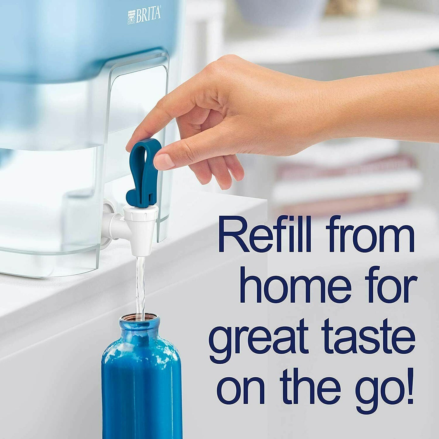 XL Water Filter Tank 8.2L Fridge Dispenser Jug + 1 Maxtra+ Cartridge