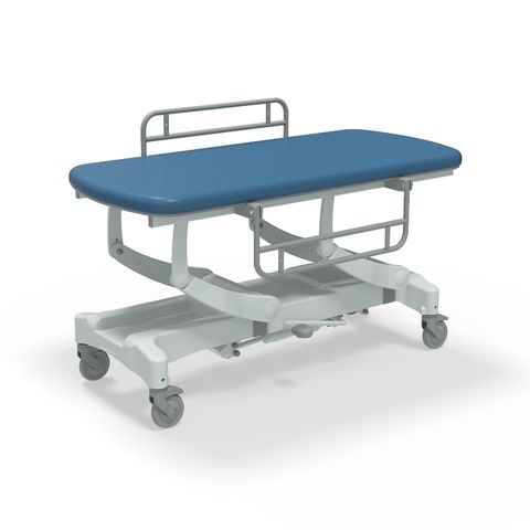 Seers - CLINNOVA Mobile Hygiene Hydraulic Table Medium (155cm), incl. side support rails with wheel and base options (265Kg SWL)
