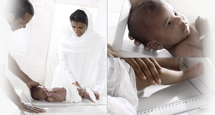 seca 417 - Lightweight measuring board for mobile use - folds up to save space